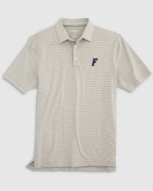 Florida Lyndonn Striped Jersey Performance Polo - F Logo