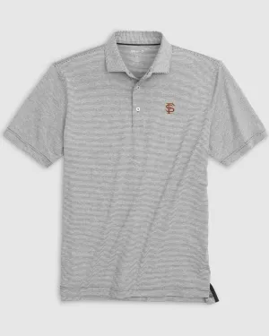 Florida State Lyndonn Striped Jersey Performance Polo - Baseball Logo