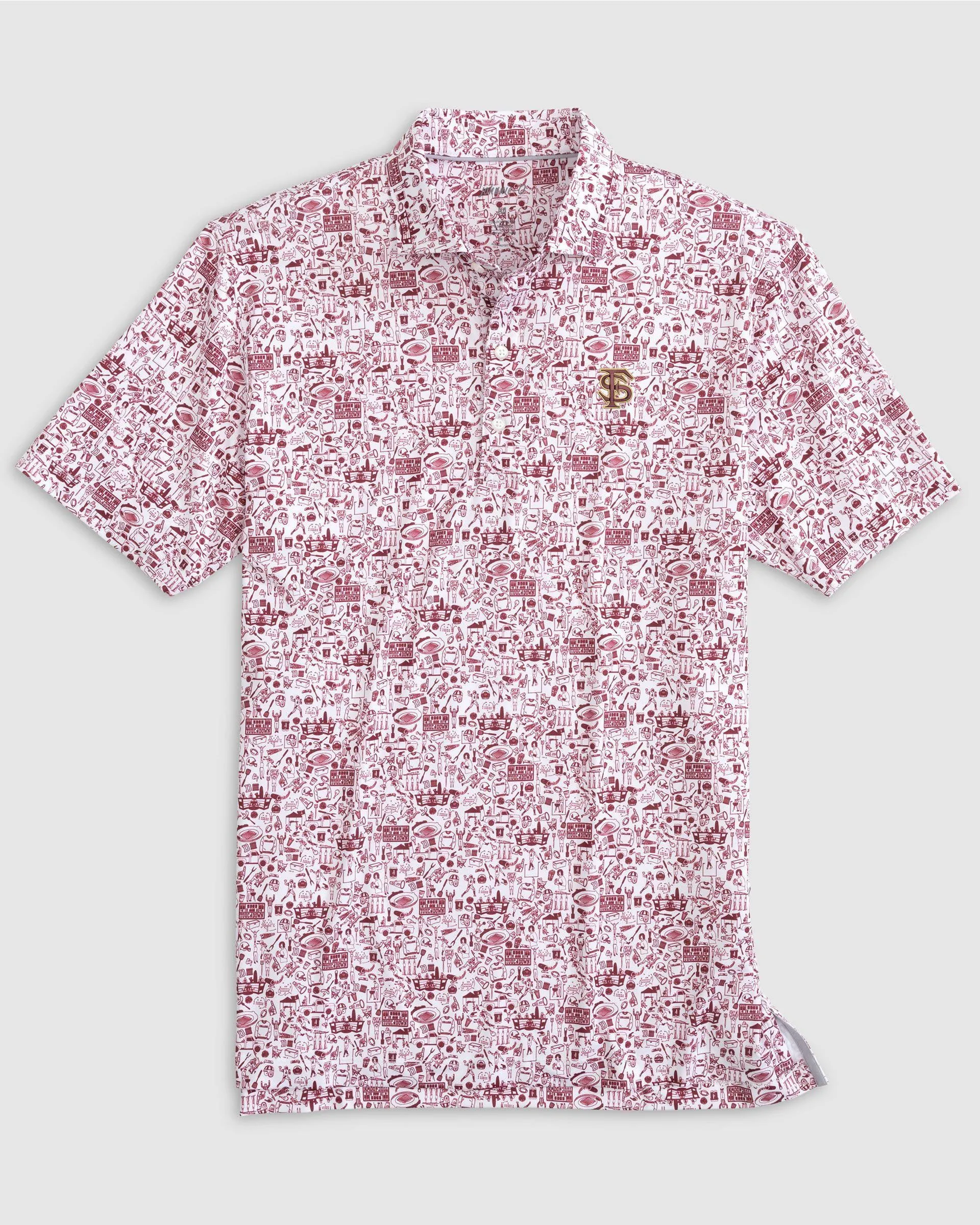 Florida State Tailgater 2.0 Printed Jersey Performance Polo - Baseball Logo