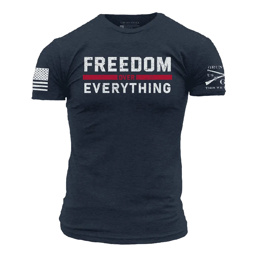 Freedom Over Everything T-Shirt - Midnight Navy