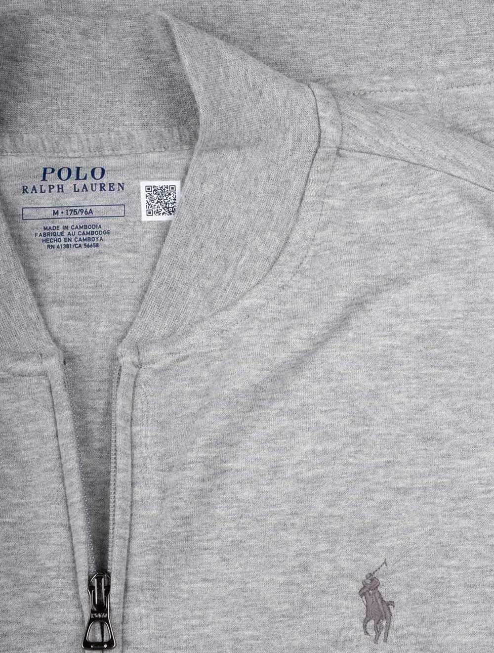 Full Zip Jersey Grey Heather