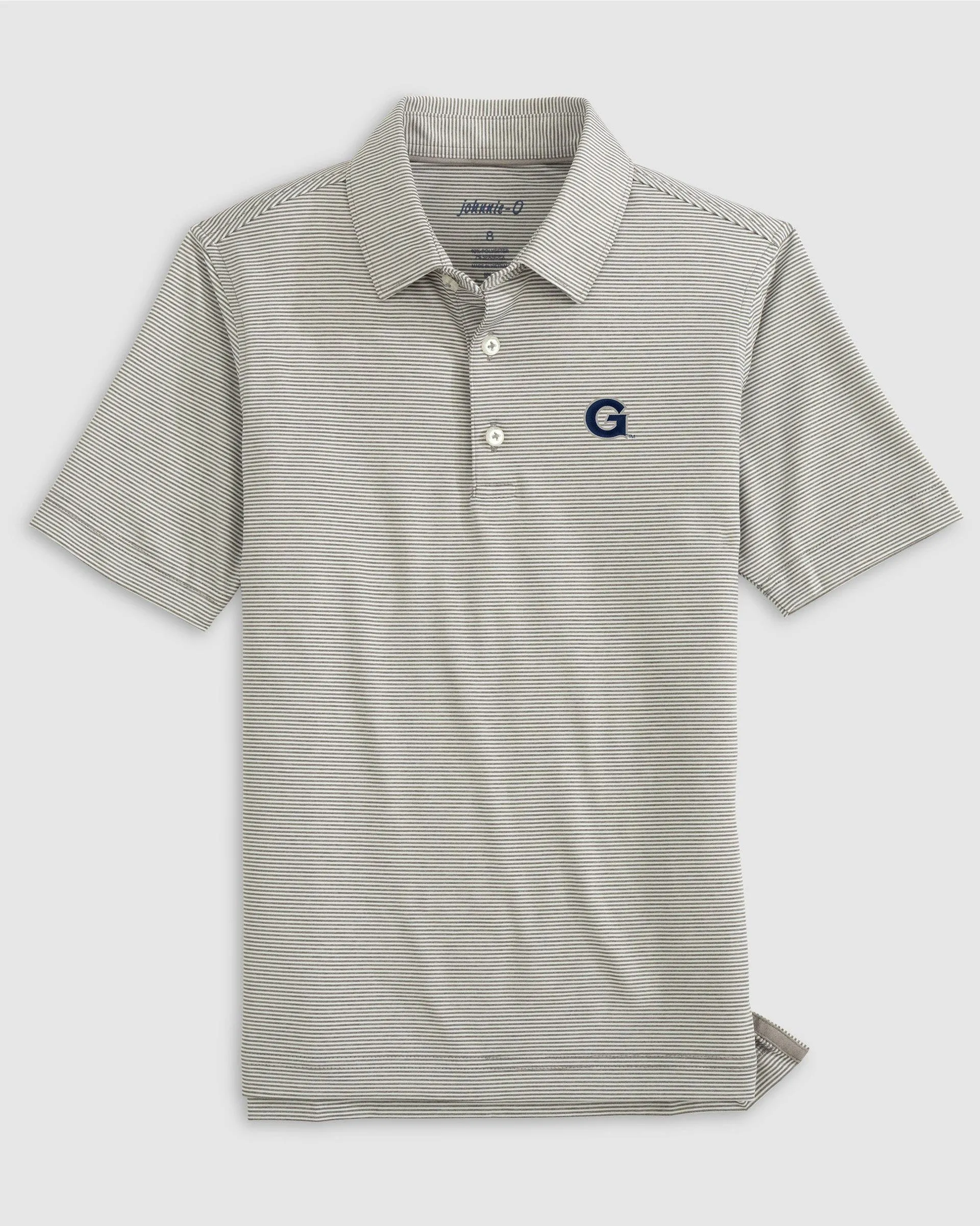 Georgetown Lyndonn Jr. Striped Jersey Performance Polo