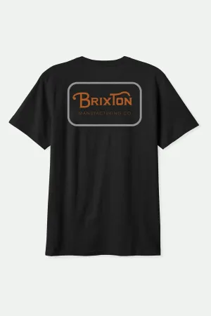 Grade S/S Standard T-Shirt - Black/Rust/Smoke Grey