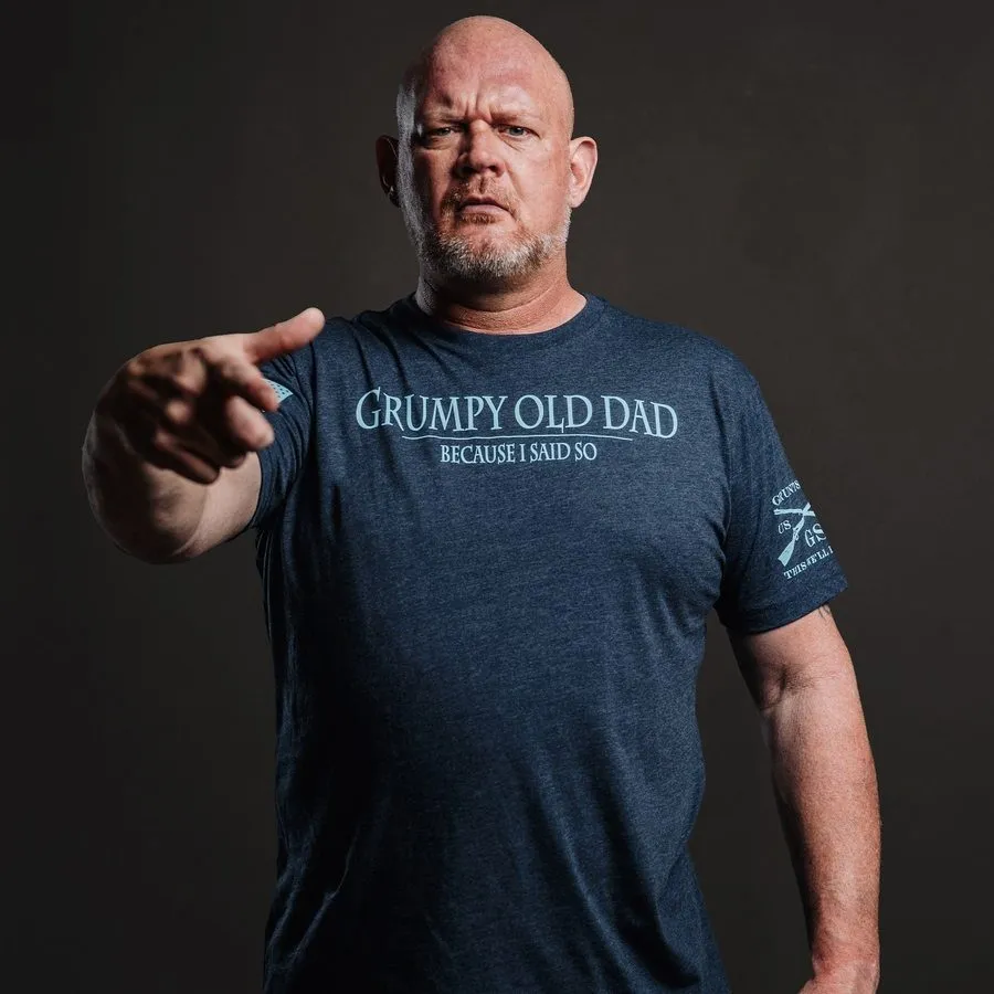 Grumpy Old Dad T-Shirt - Midnight Navy