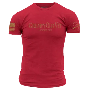 Grumpy Old Vet T-Shirt - Red