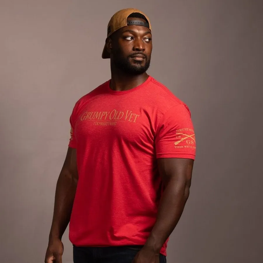 Grumpy Old Vet T-Shirt - Red
