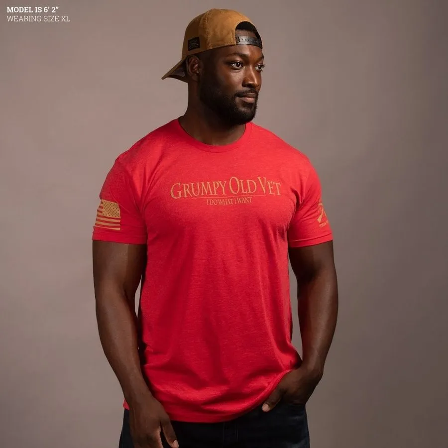 Grumpy Old Vet T-Shirt - Red