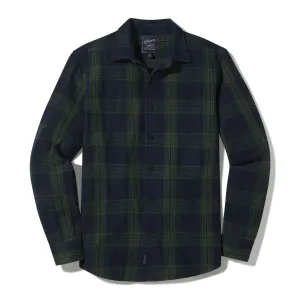 Heavy Casement Flannel Shirt - Navy Green (Final Sale)*