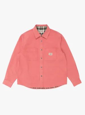 Heavy Washed Canvas Shirt Berry
