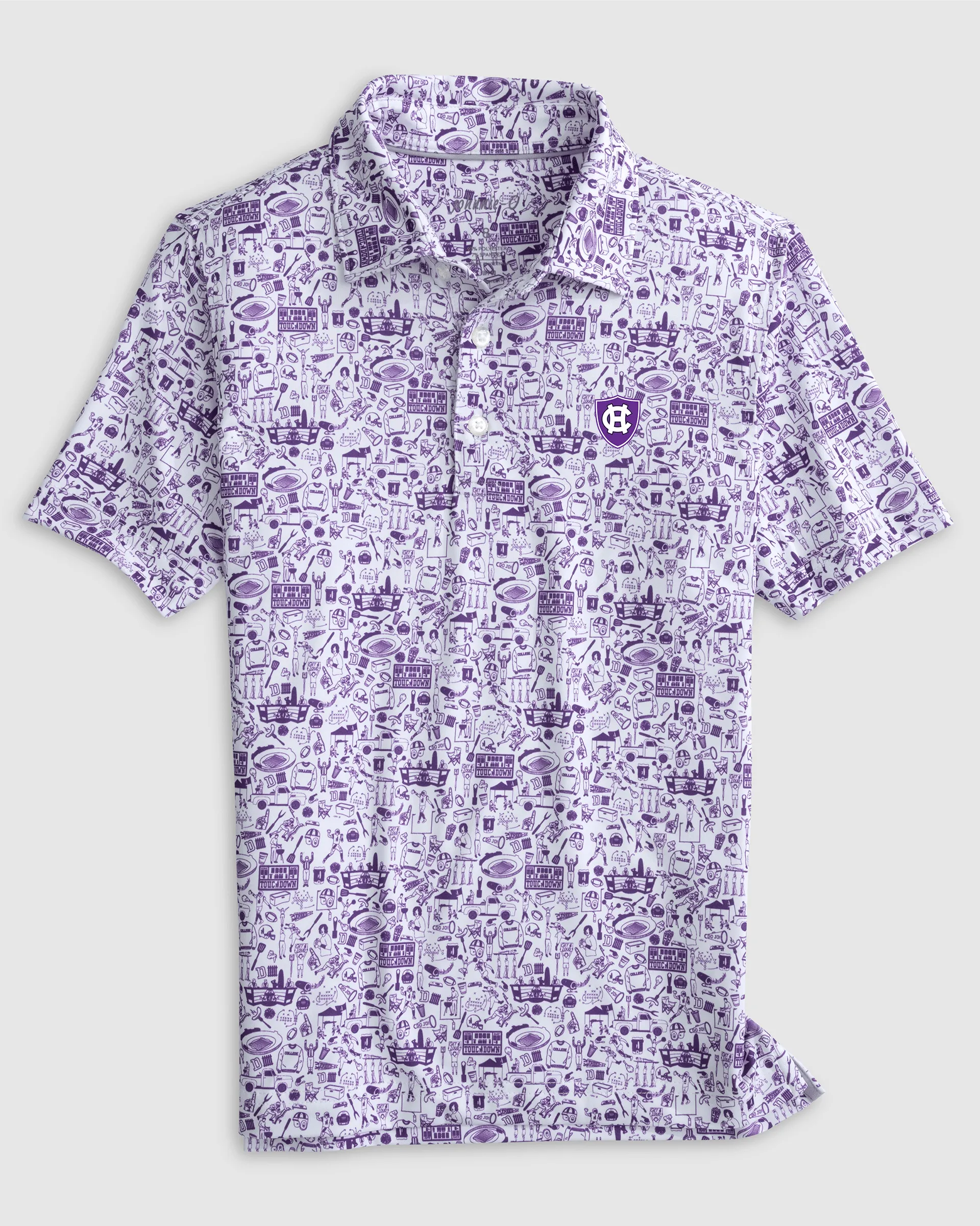 Holy Cross Tailgater 2.0 Jr. Printed Jersey Performance Polo