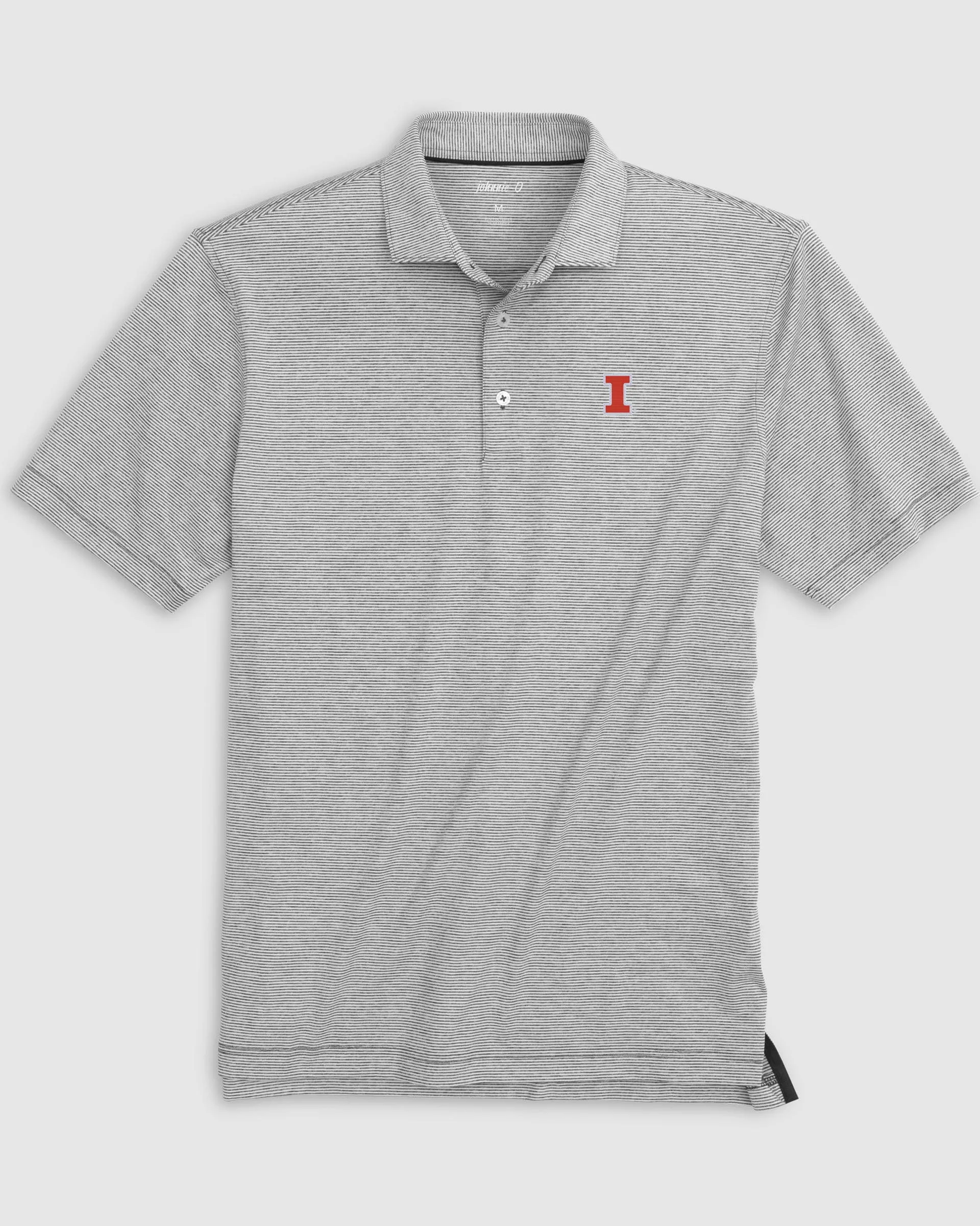 Illinois Lyndonn Striped Jersey Performance Polo