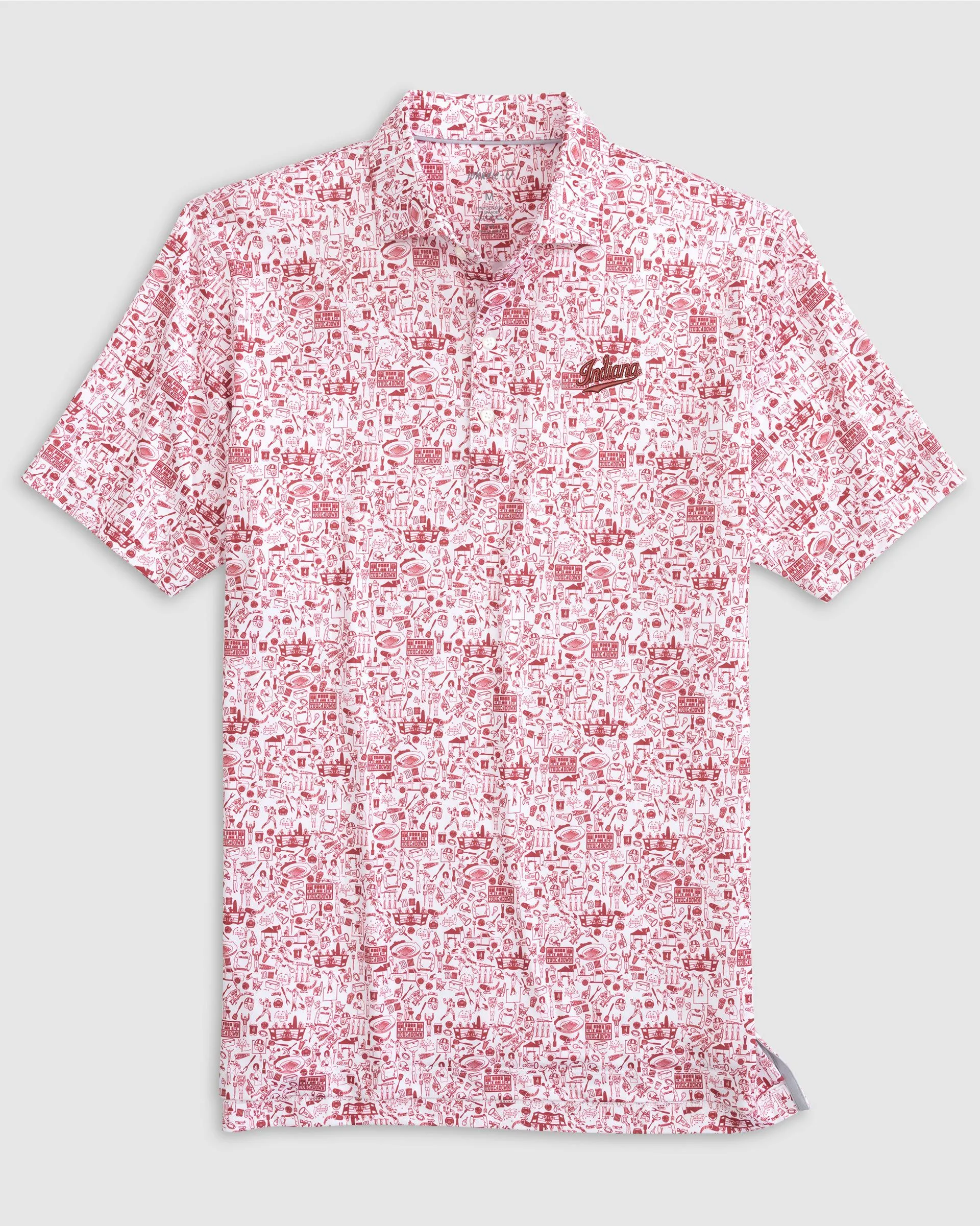 Indiana Tailgater 2.0 Printed Jersey Performance Polo