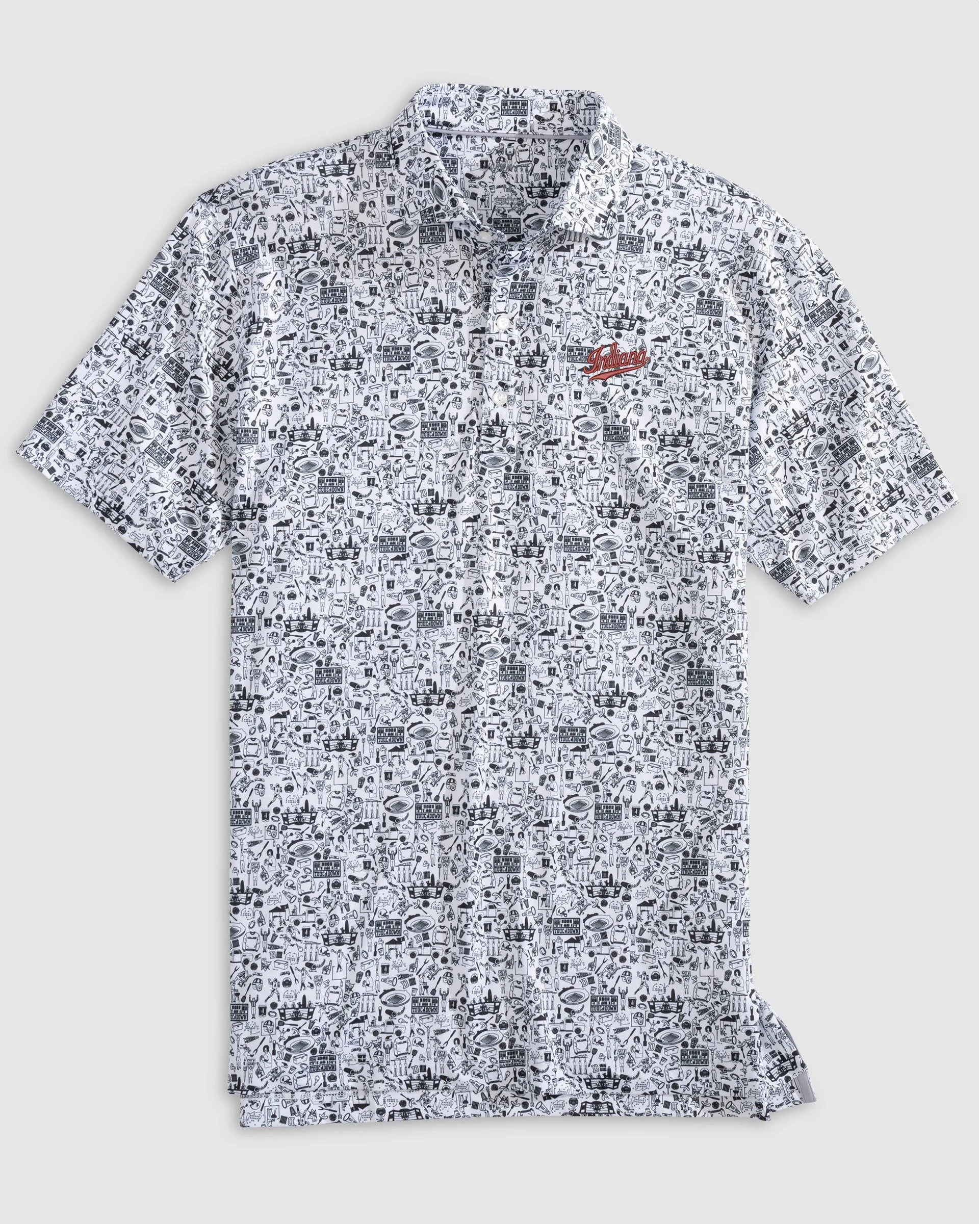 Indiana Tailgater 2.0 Printed Jersey Performance Polo