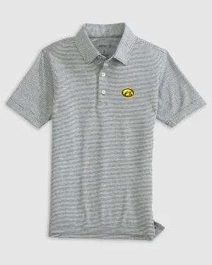 Iowa Lyndonn Jr. Striped Jersey Performance Polo
