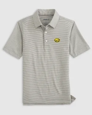 Iowa Lyndonn Jr. Striped Jersey Performance Polo