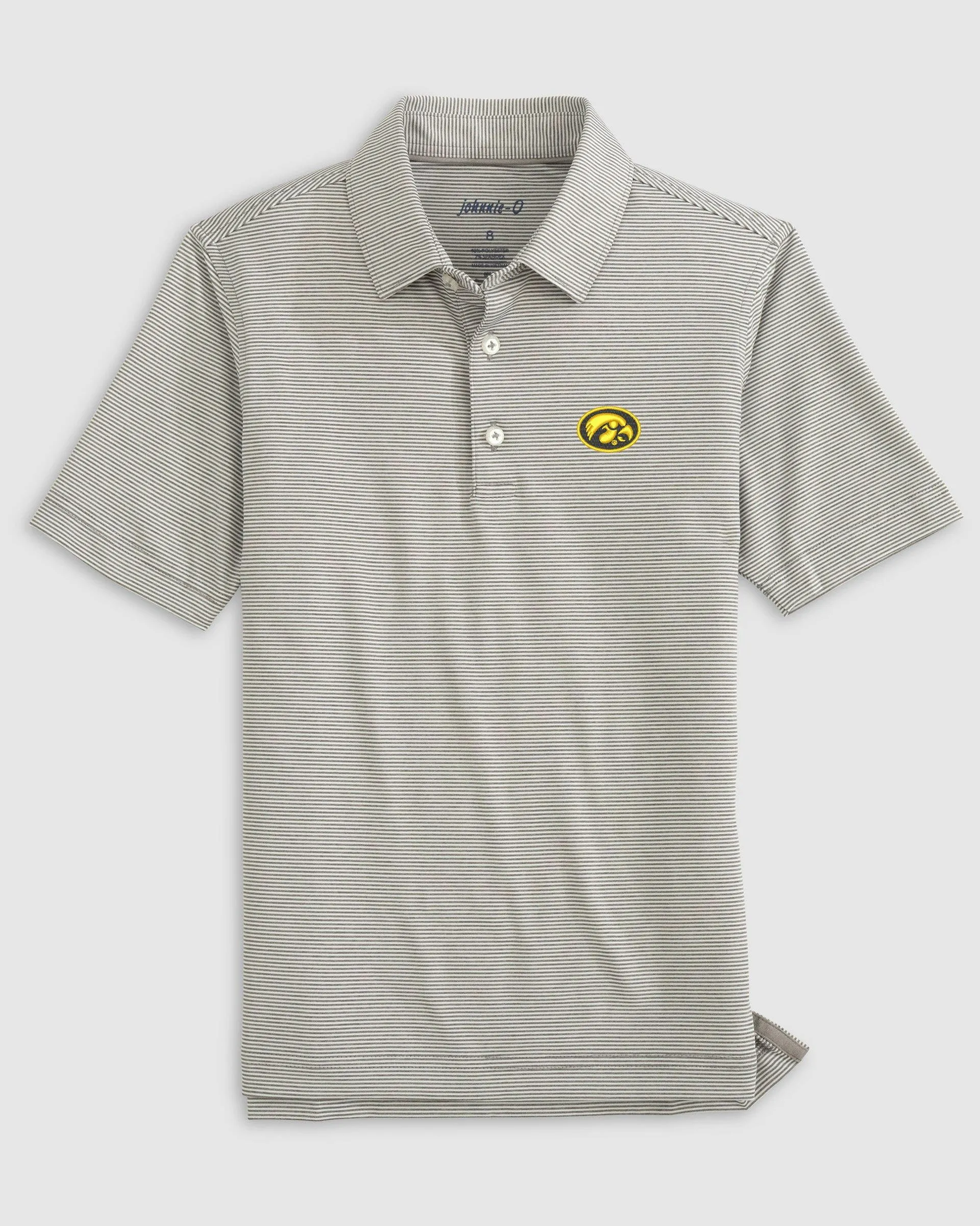 Iowa Lyndonn Jr. Striped Jersey Performance Polo