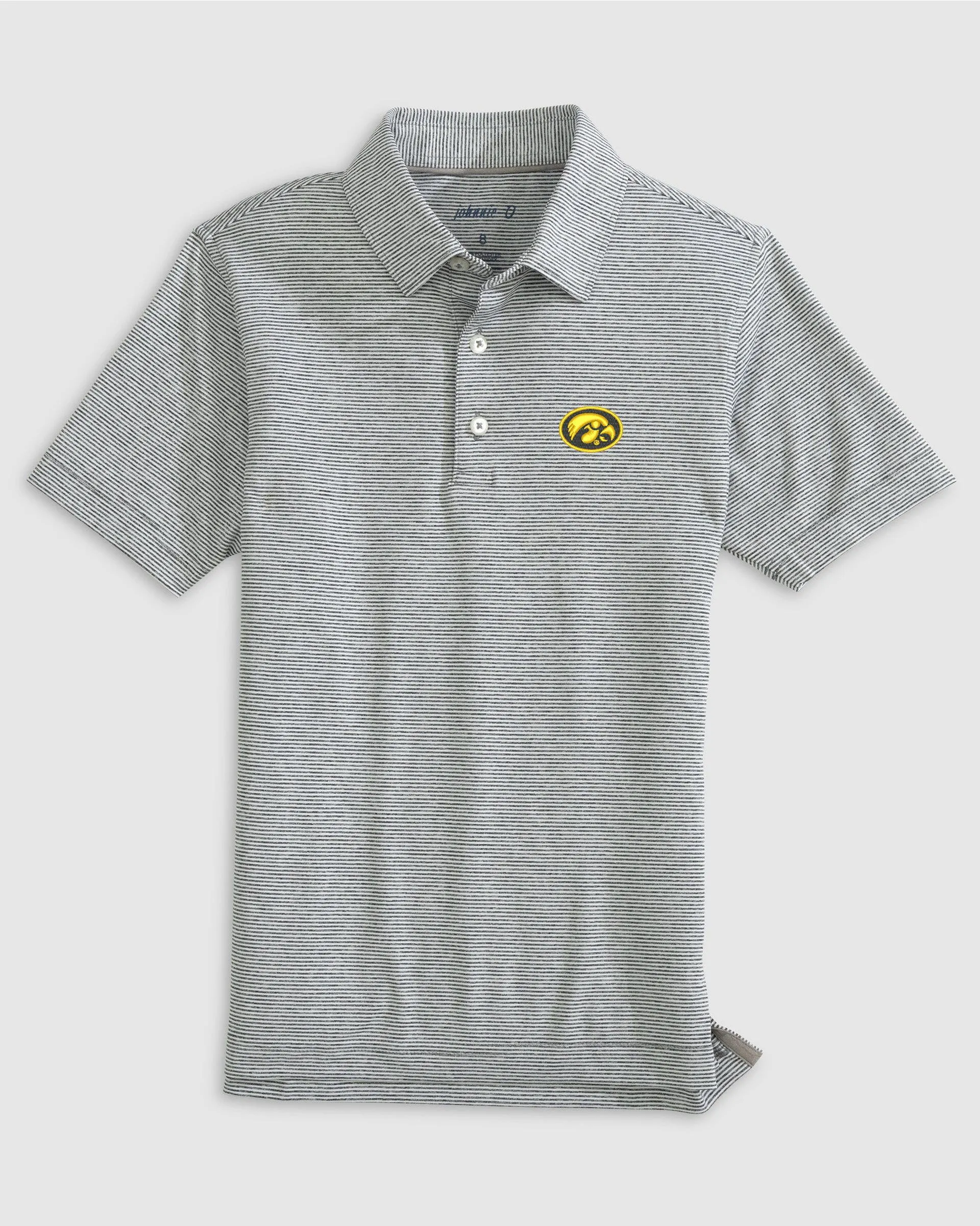 Iowa Lyndonn Jr. Striped Jersey Performance Polo