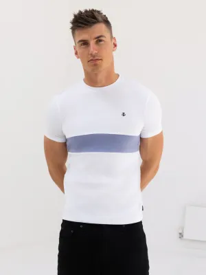 Iowa T-Shirt - White & Blue