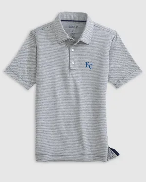 Kansas City Royals Lyndonn Jr. Striped Jersey Performance Polo