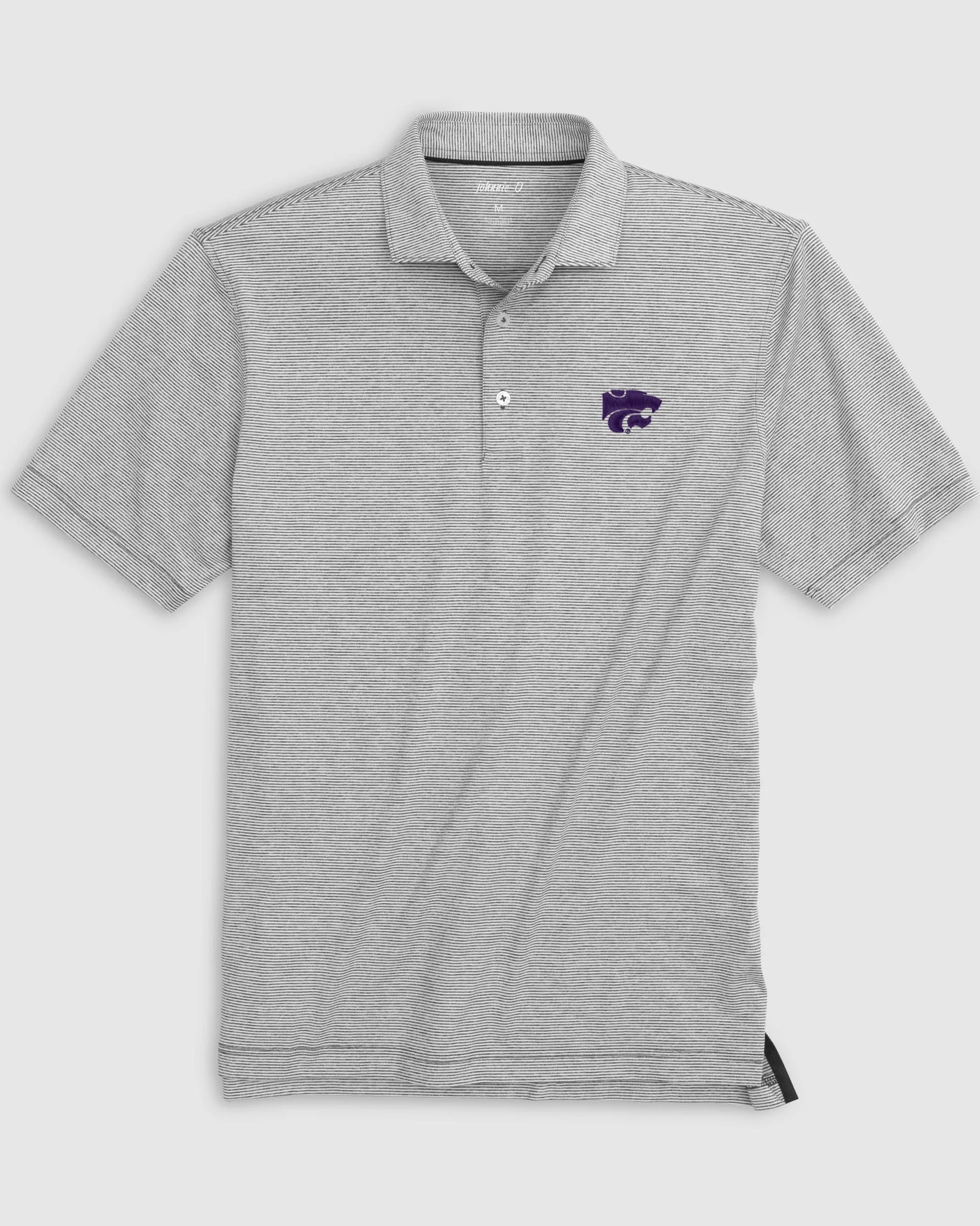 Kansas State Lyndonn Striped Jersey Performance Polo