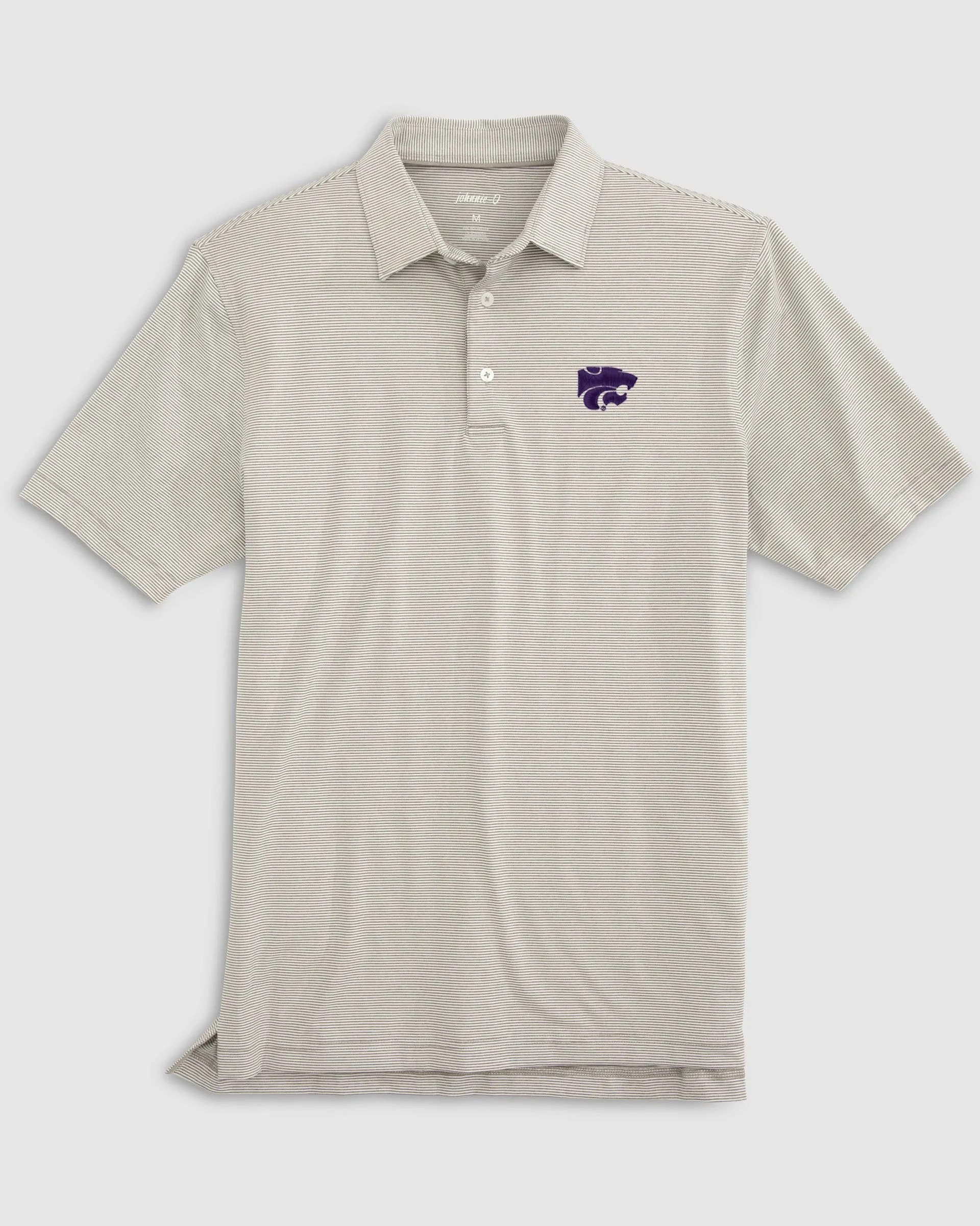 Kansas State Lyndonn Striped Jersey Performance Polo
