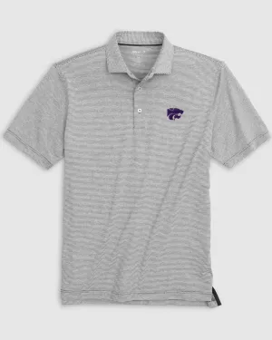 Kansas State Lyndonn Striped Jersey Performance Polo