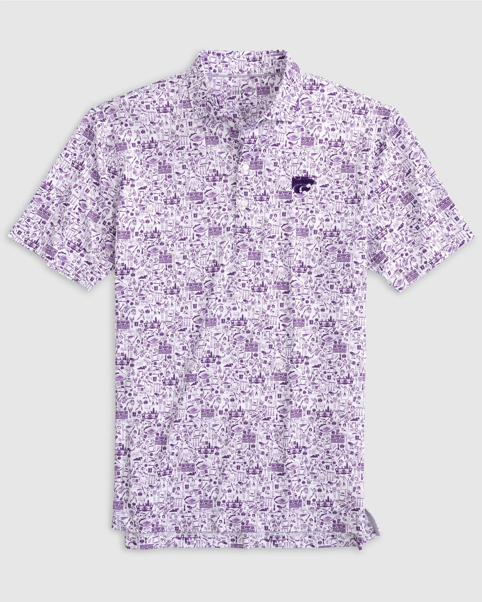 Kansas State Tailgater 2.0 Printed Jersey Performance Polo