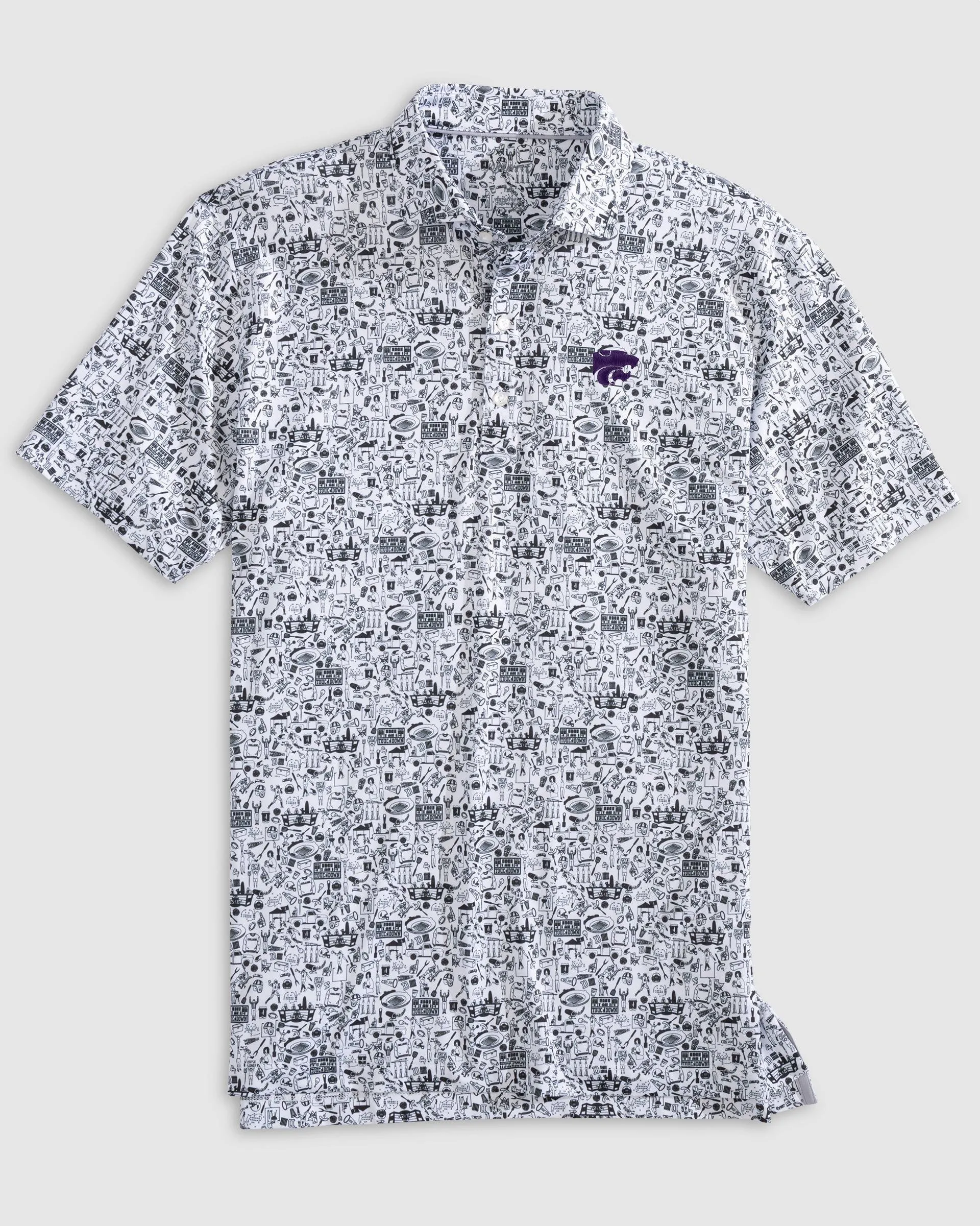 Kansas State Tailgater 2.0 Printed Jersey Performance Polo