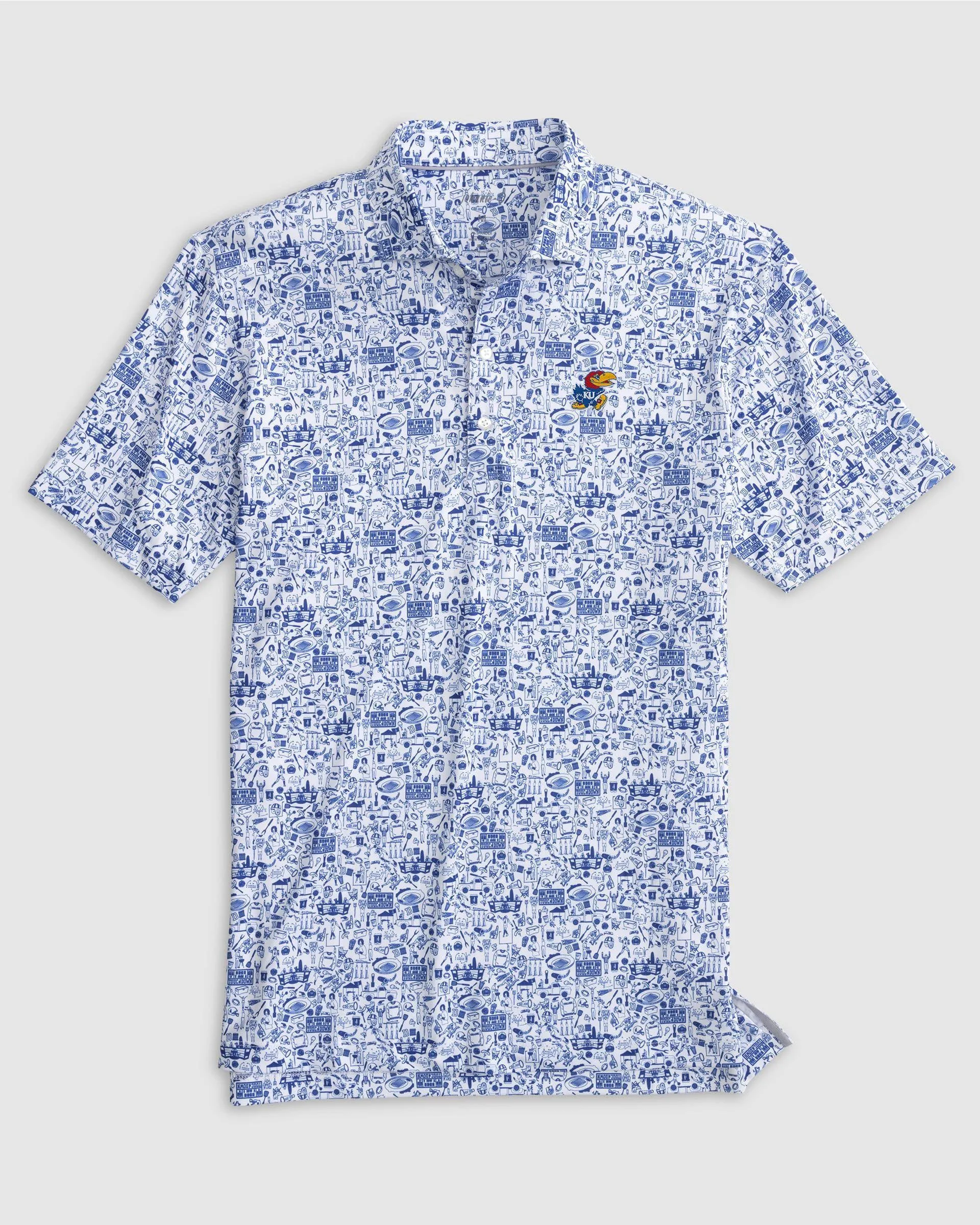 Kansas Tailgater 2.0 Printed Jersey Performance Polo
