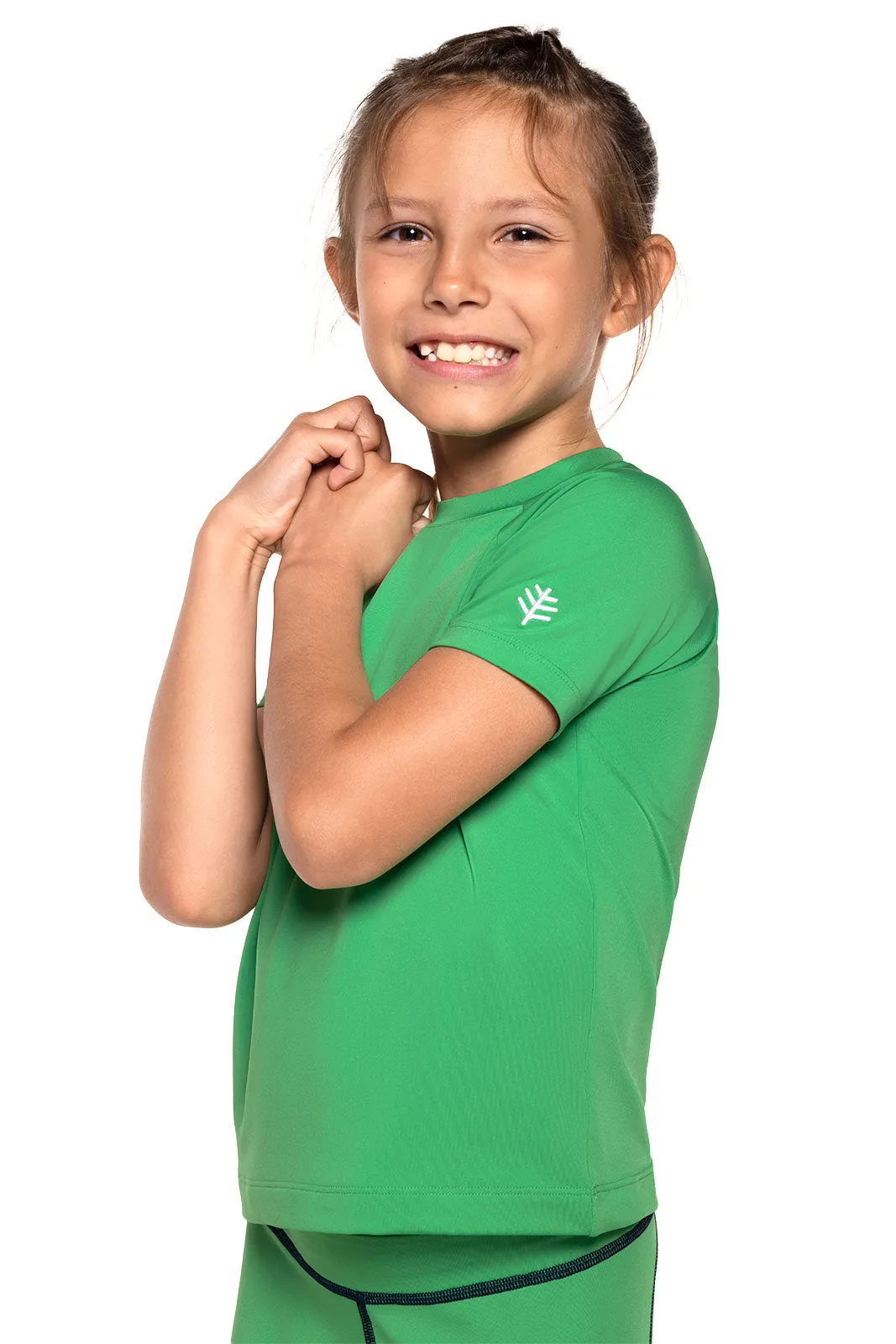 Kid's Sandshark Short Sleeve Surf Shirt | Palm Green