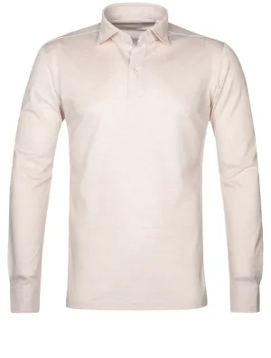 Longsleeve Polo Shirt Beige