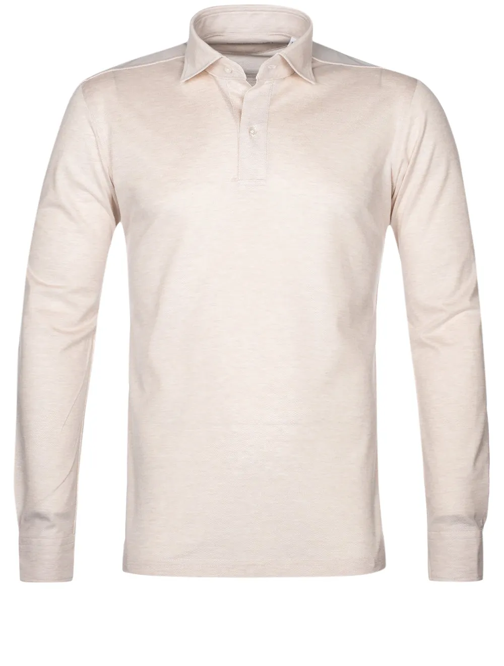 Longsleeve Polo Shirt Beige