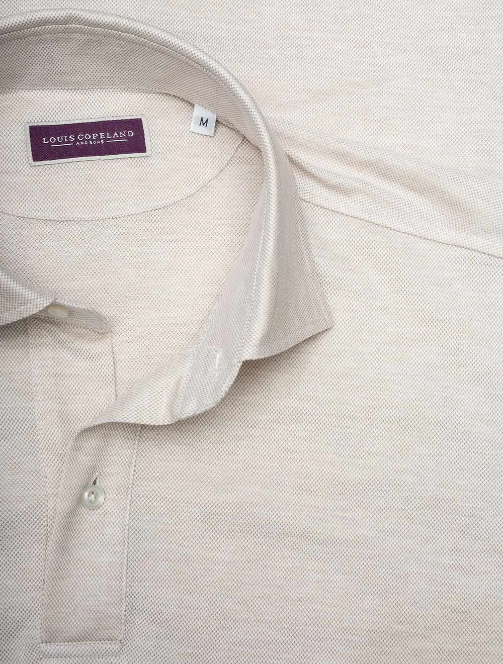 Longsleeve Polo Shirt Beige