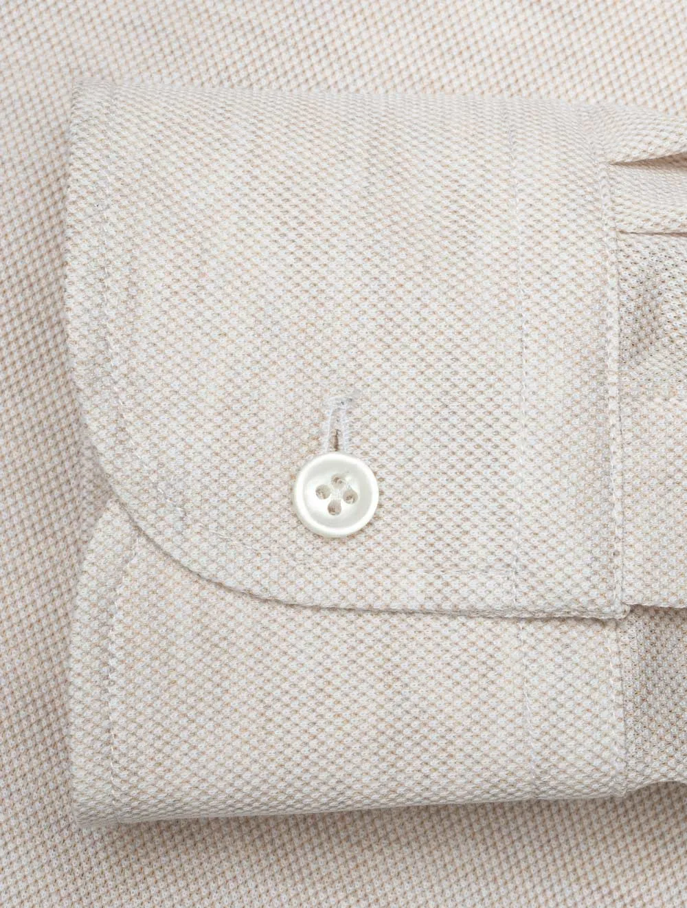 Longsleeve Polo Shirt Beige