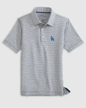 Los Angeles Dodgers Lyndonn Jr. Striped Jersey Performance Polo