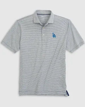 Los Angeles Dodgers Lyndonn Striped Jersey Performance Polo