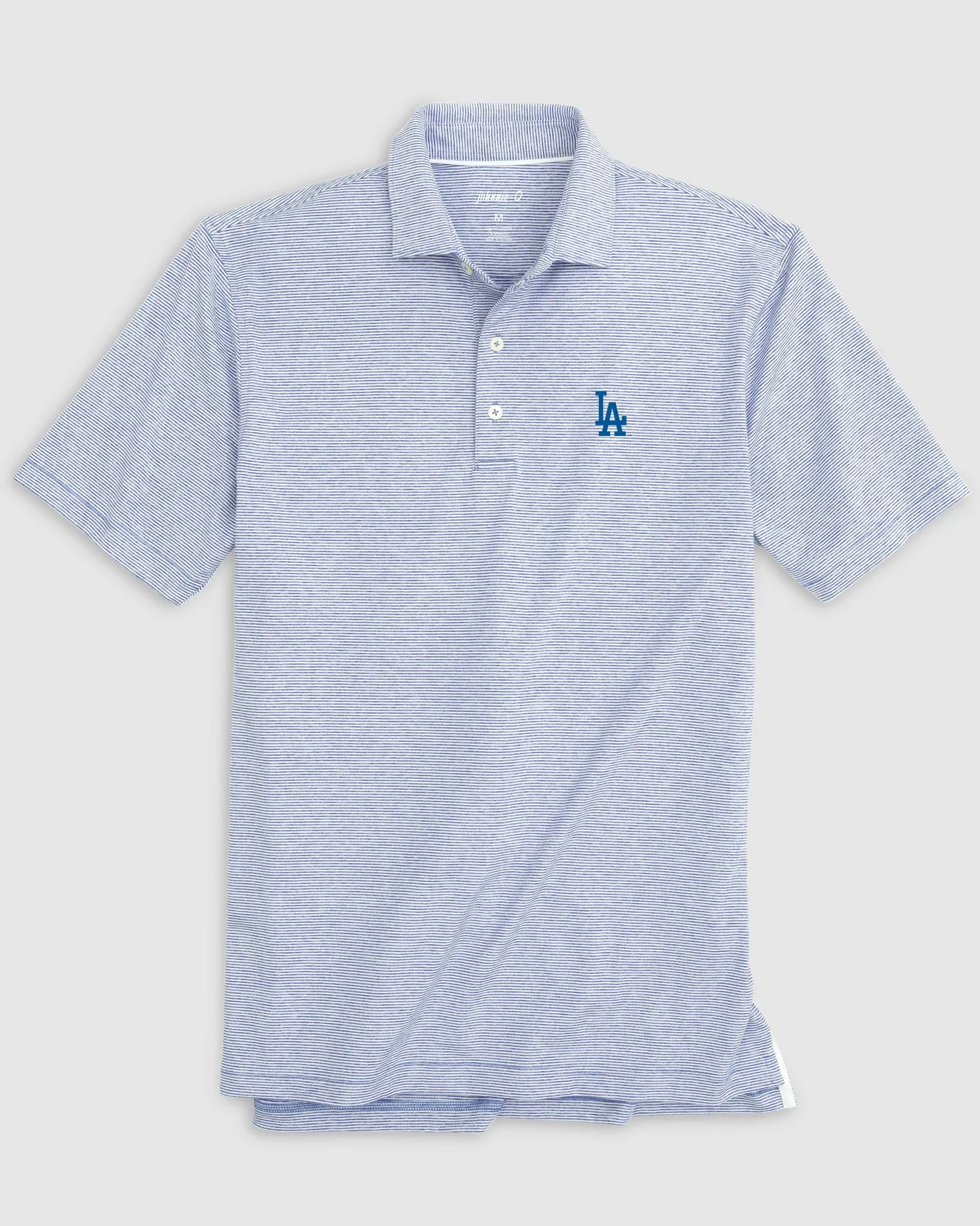 Los Angeles Dodgers Lyndonn Striped Jersey Performance Polo