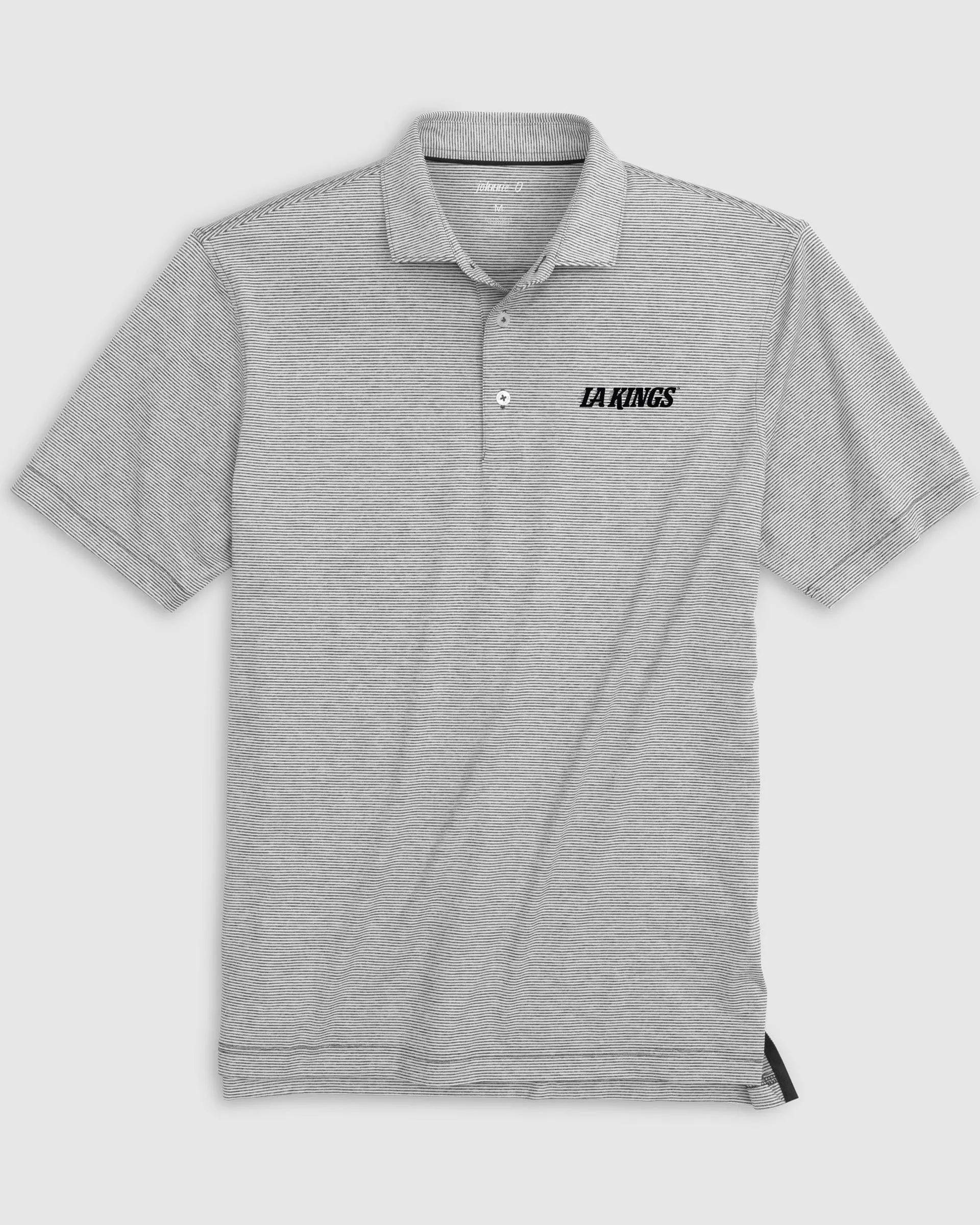 Los Angeles Kings Lyndonn Striped Jersey Performance Polo