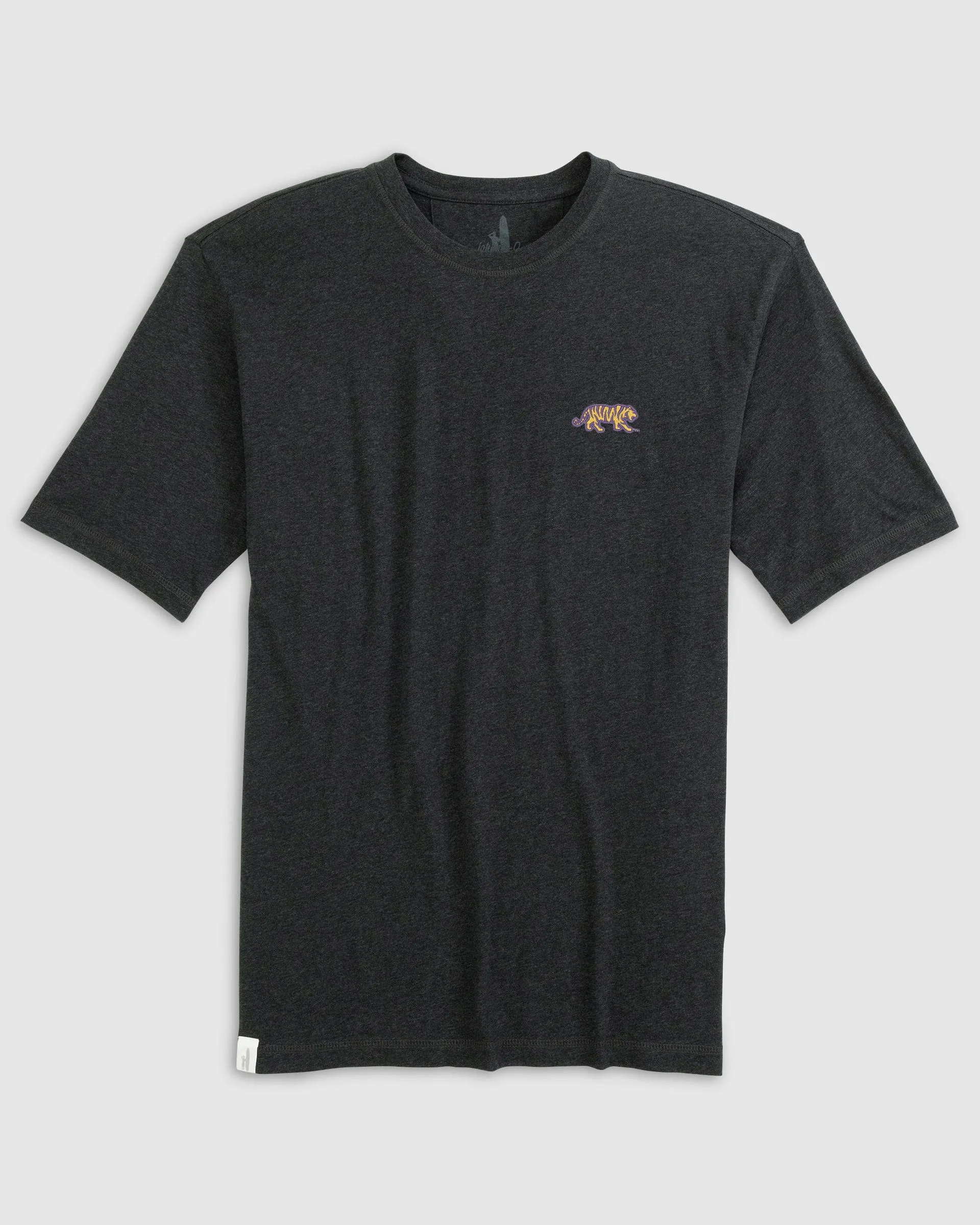 Louisiana State Heathered Spencer Cotton T-Shirt - Tiger Mike Logo