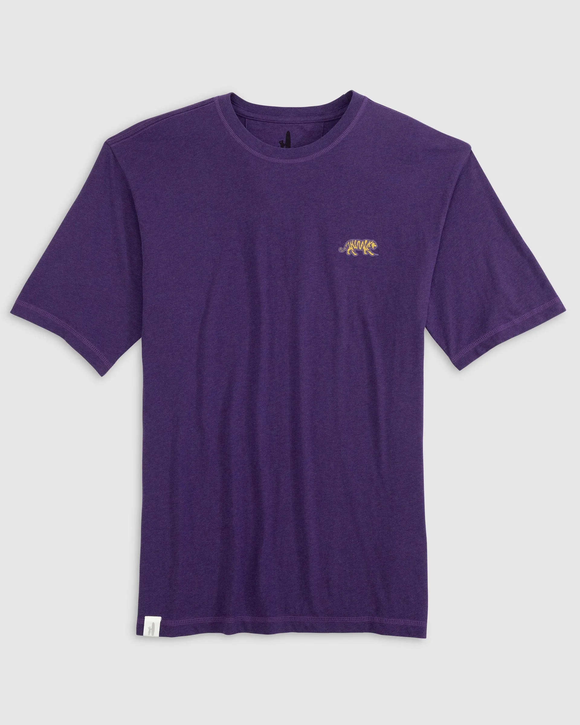 Louisiana State Heathered Spencer Cotton T-Shirt - Tiger Mike Logo