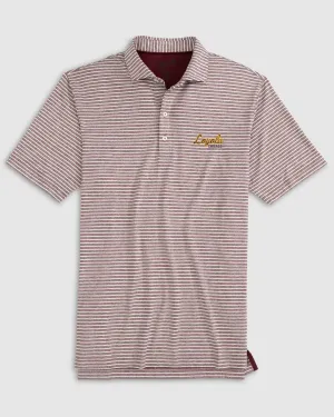 Loyola Chicago Clipperr Striped Jersey Performance Polo