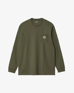 L/S Pocket T-Shirt Dollar Green