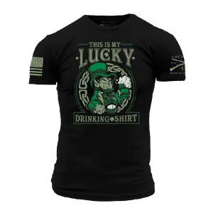 Lucky Drinking T-Shirt - Black