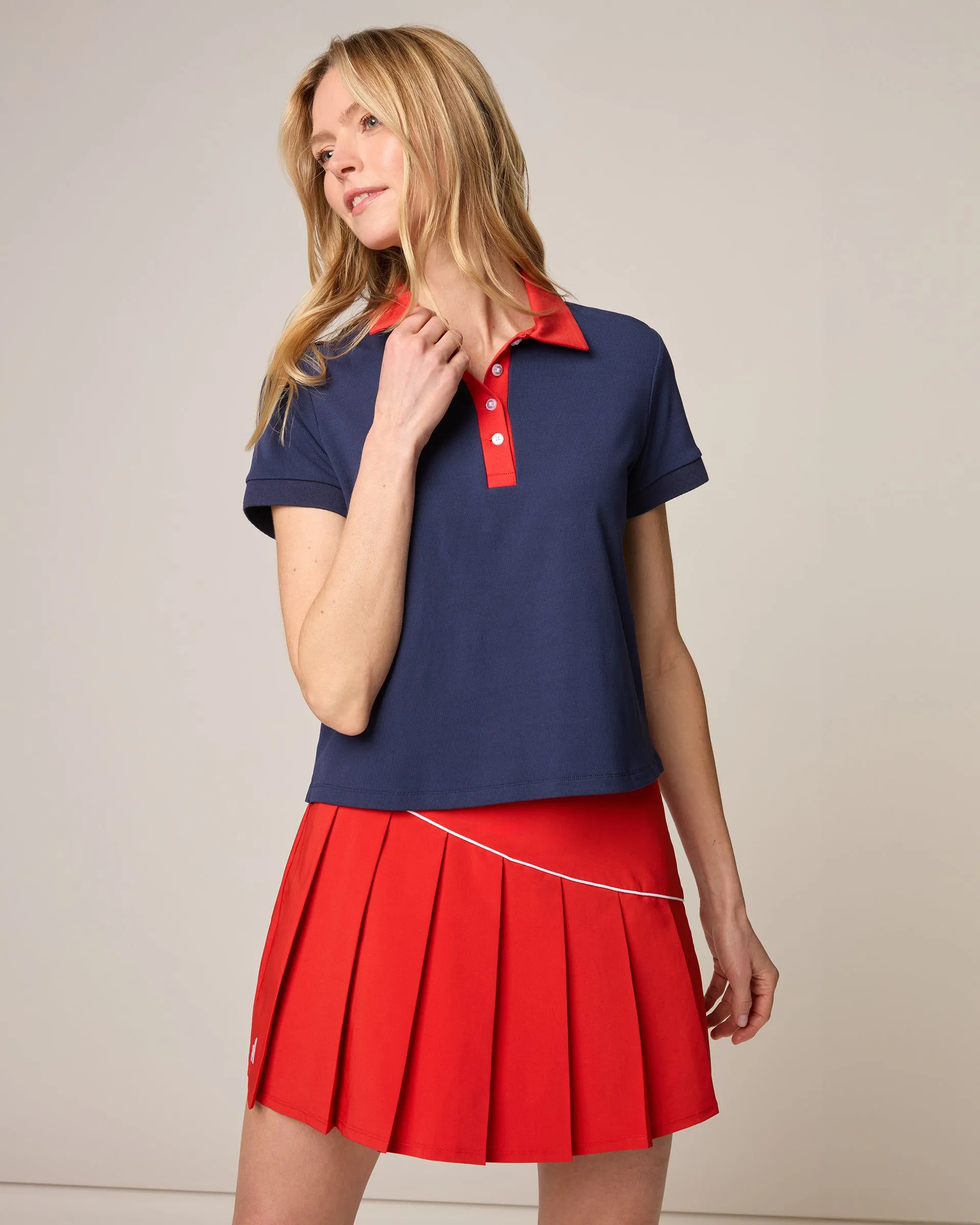 Maisie 4-Button Performance Polo
