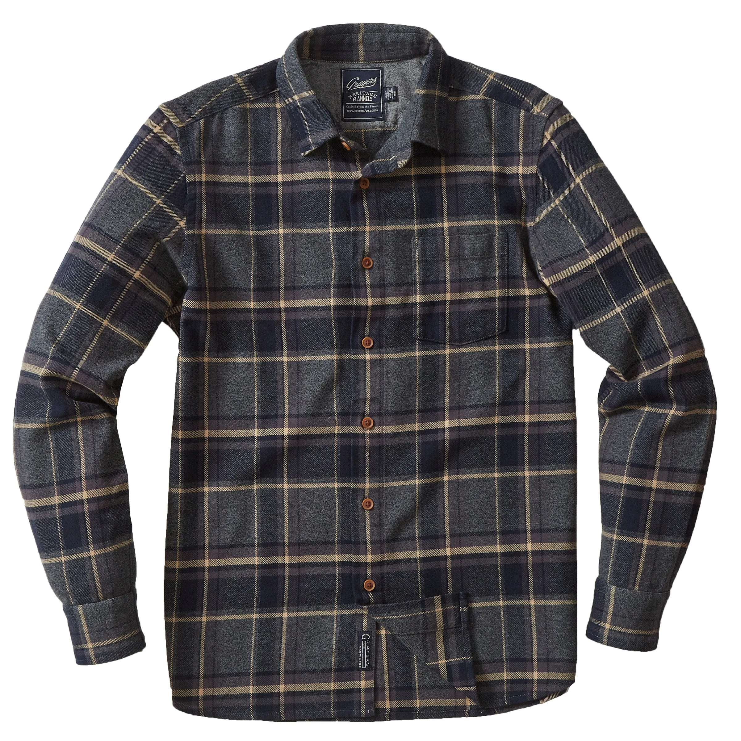 Marvel Jaspe Heritage Flannel - Charcoal Gray (Final Sale)