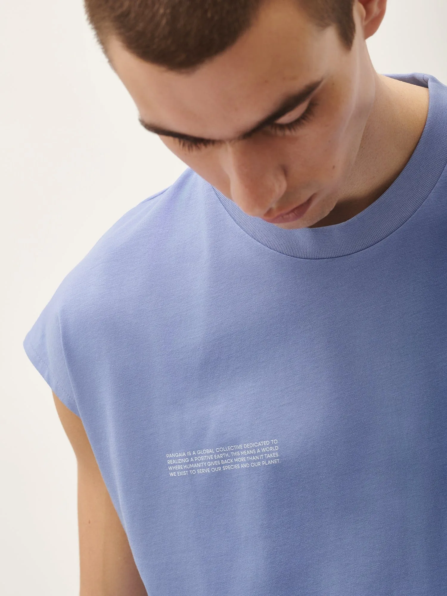Mens 365 Midweight Cropped Shoulder T-shirt—aster purple