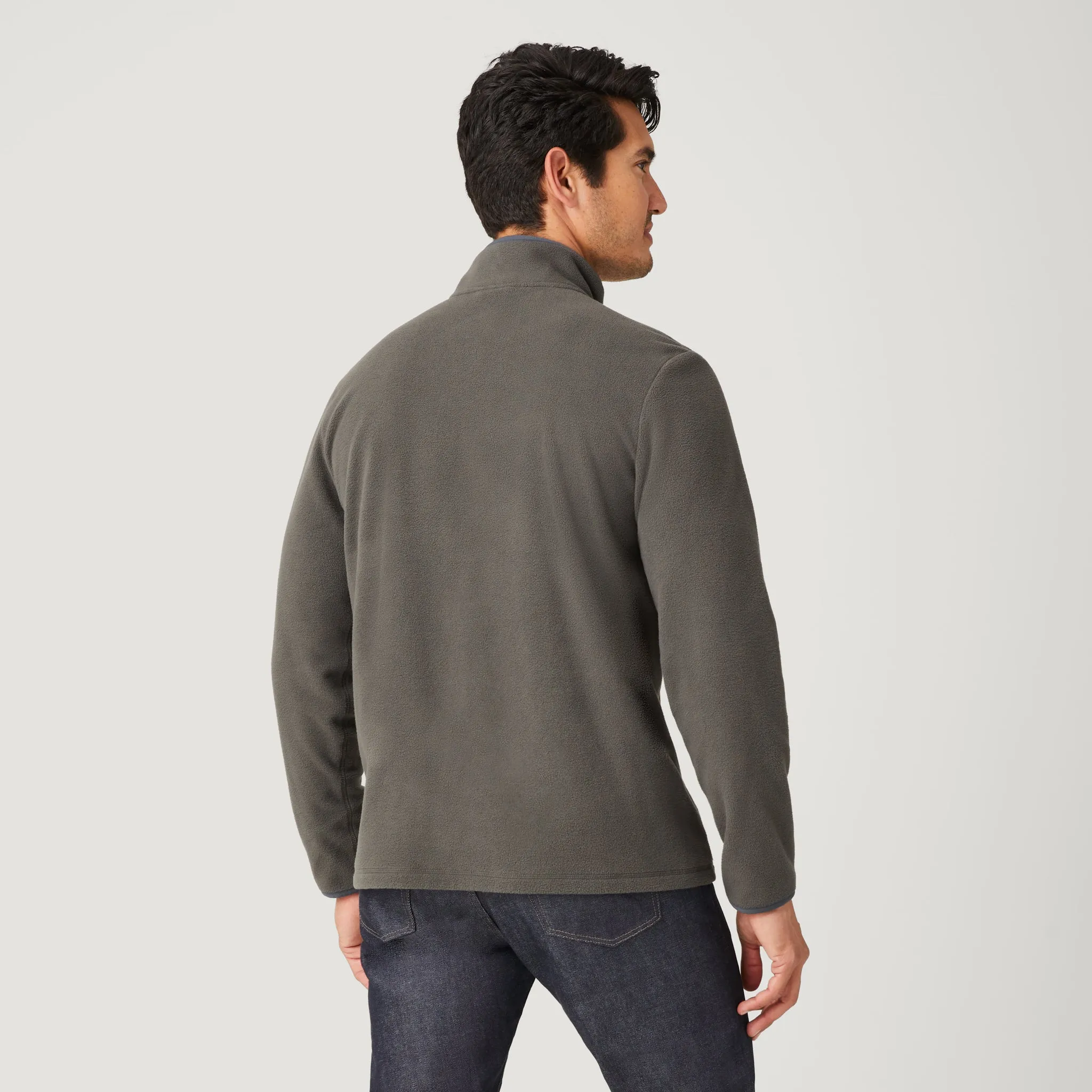 Men's FreeCycle® Super Soft Microfleece 1/2 Zip Mock Neck Shirt