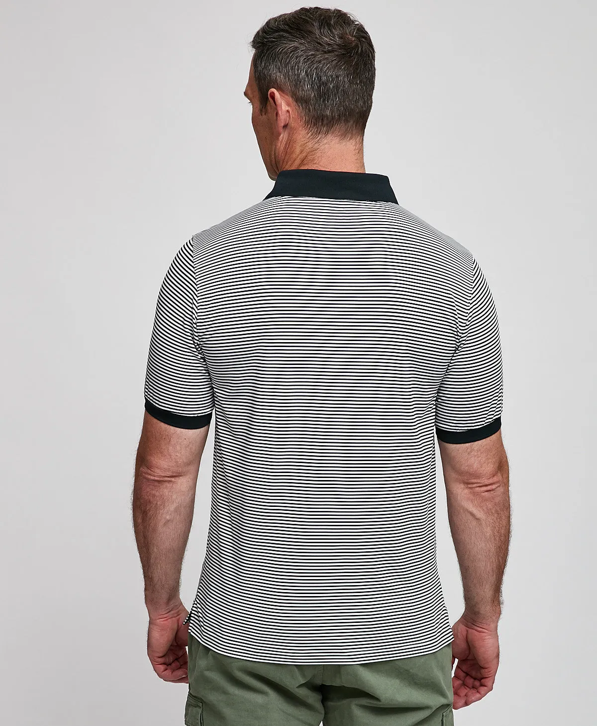 Mens Keel Striped Polo