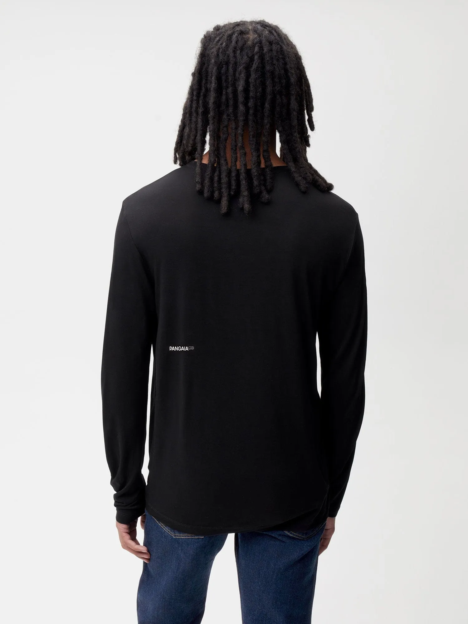 Mens PANGAIA LAB Infinited Fiber Long Sleeve T-shirt—black