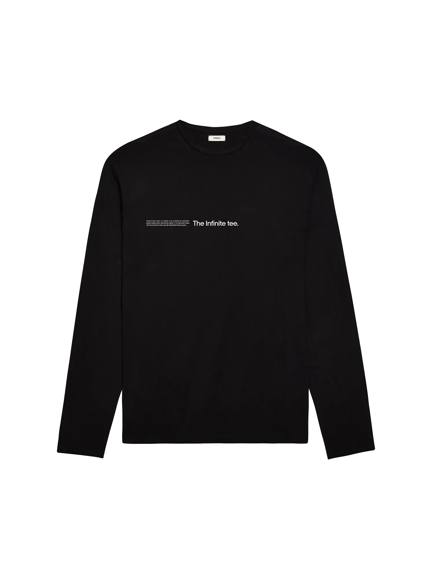 Mens PANGAIA LAB Infinited Fiber Long Sleeve T-shirt—black